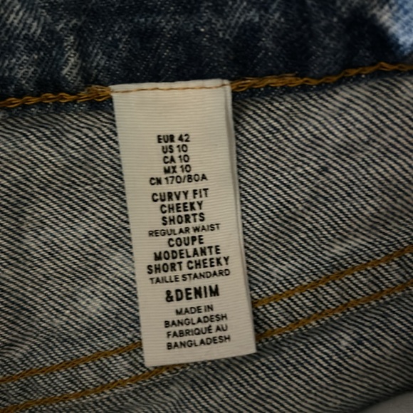 & Denim Short Cheeky Size 10 Curvy Fit Jean Shorts - Picture 13 of 14